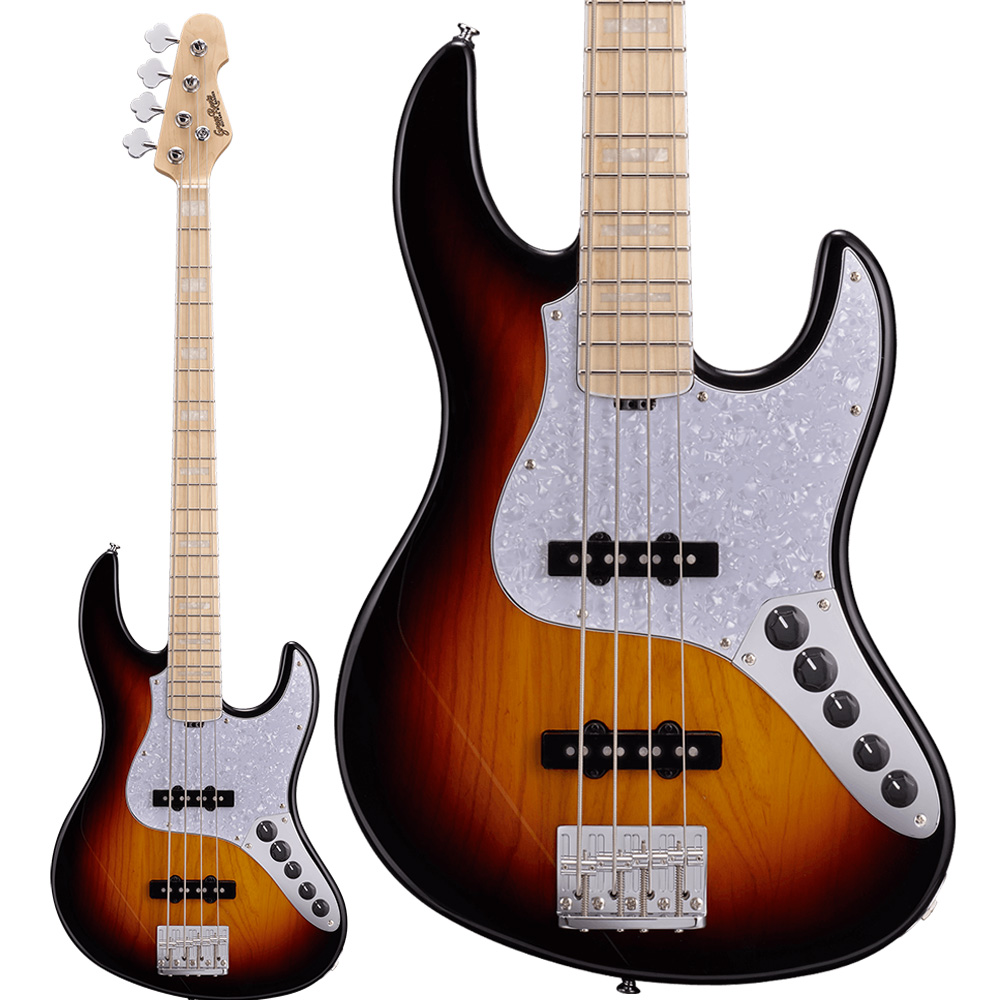 Đàn Guitar Bass Điện Grassroots G Amaze Gcb5 Ndbls Sunburst đen Sẫm Tự Nhiên 4675